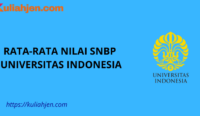 Rata-rata Nilai SNBP Universitas Indonesia Lengkap Setiap Prodi