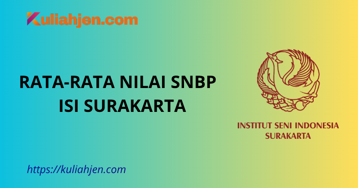 Rata-rata Nilai SNBP ISI Surakarta Lengkap Setiap Prodi