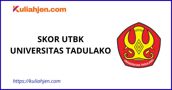 Skor UTBK Universitas Tadulako 2025, Nilai Aman Lolos Tes SNBT